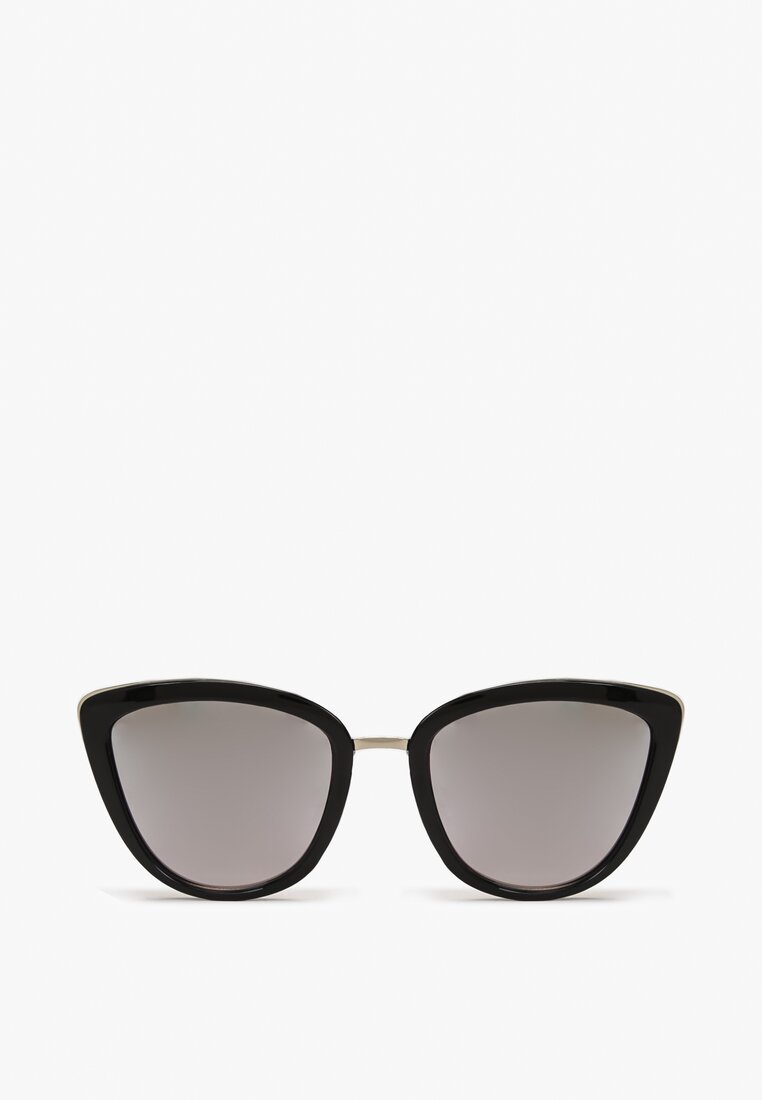 Czarno-Srebrne Okulary Przeciwsłoneczne Anasterine