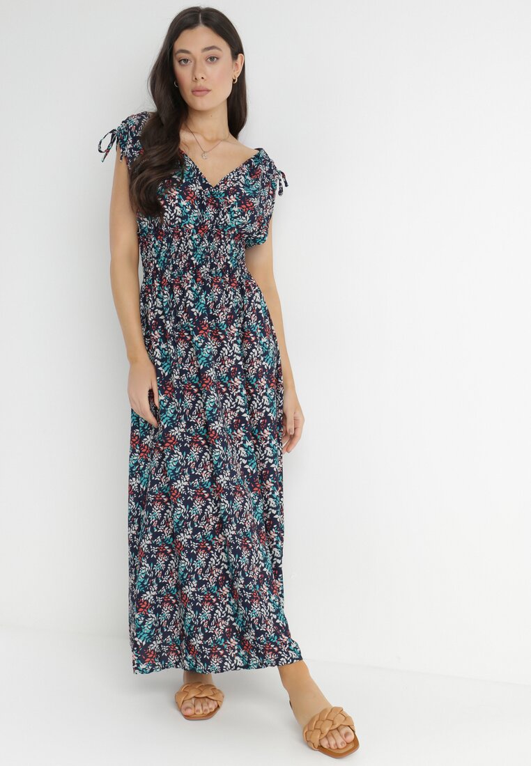 Granatowa Sukienka Soursa