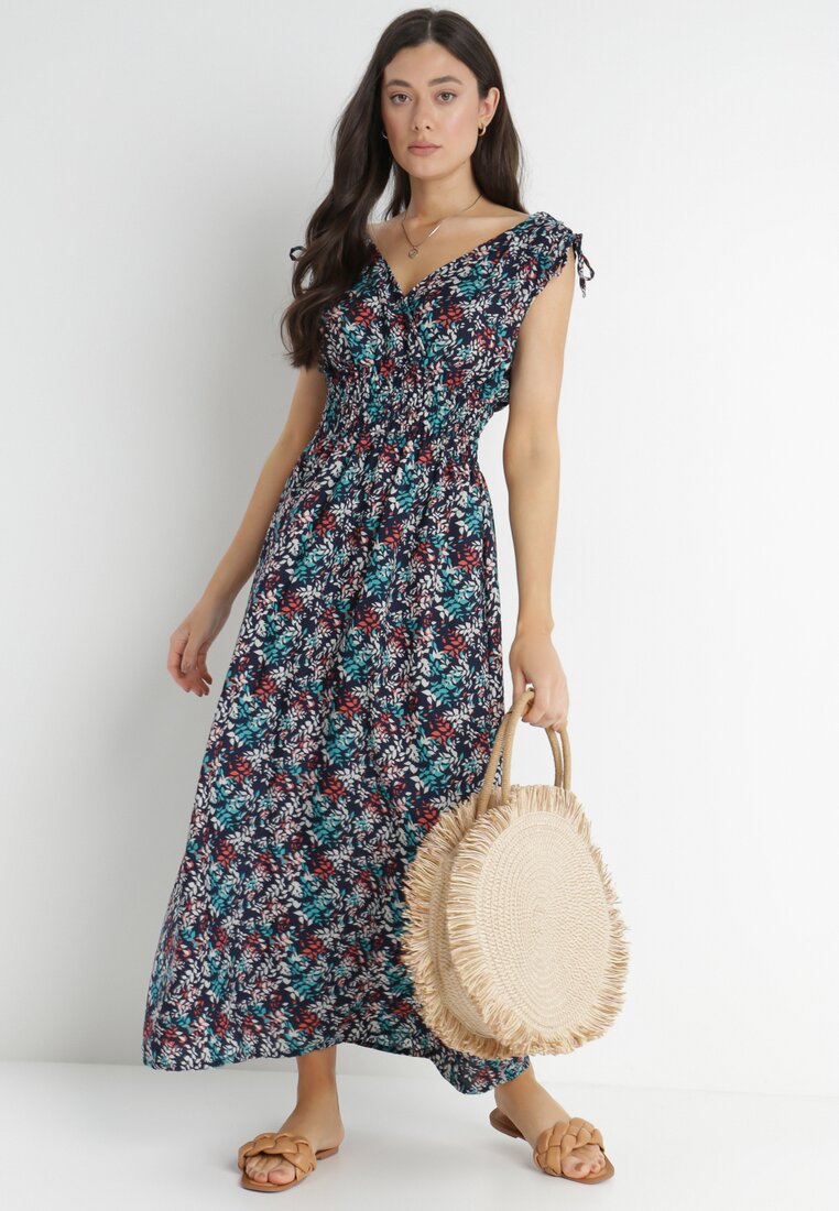 Granatowa Sukienka Soursa