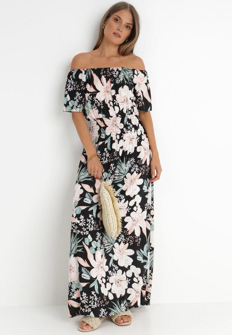 Czarno-Różowa Sukienka Meeley