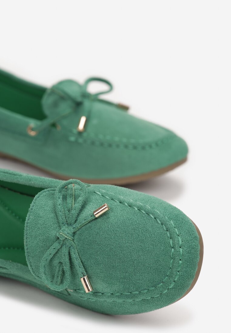 Zielone Mokasyny Kabbey