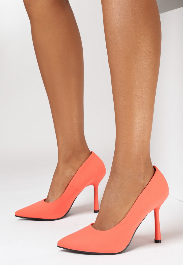Pantofi stiletto Portocalii