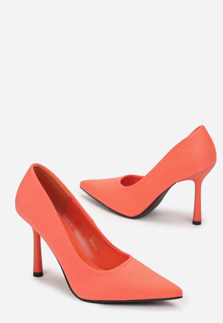 Pantofi stiletto Portocalii