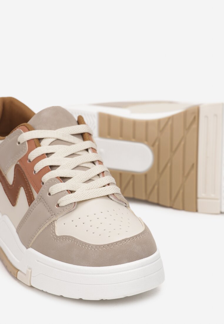 Ciemnobeżowe Sneakersy Maliya