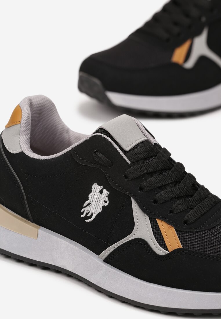 Czarne Buty Sportowe Auber