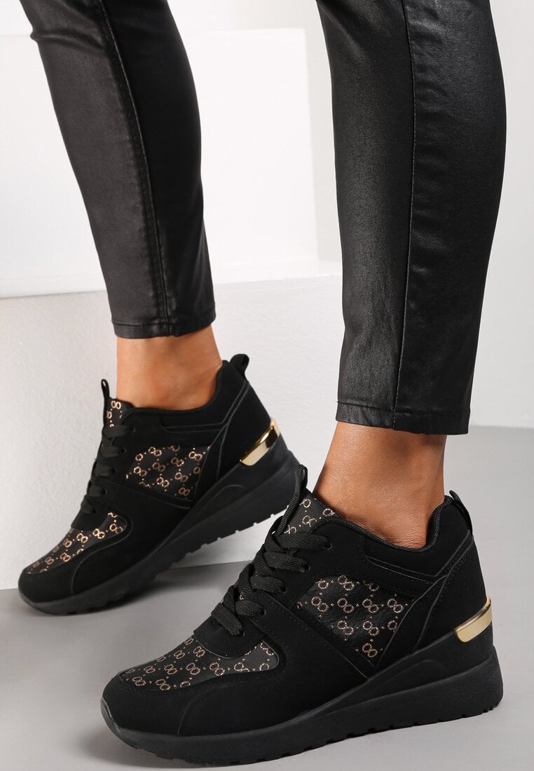 Czarne Sneakersy Tyrysus