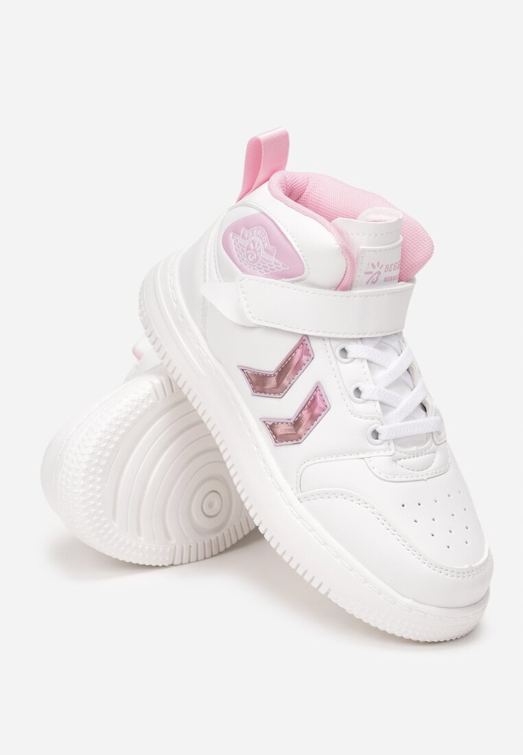 Biało-Różowe Buty Sportowe Jonois