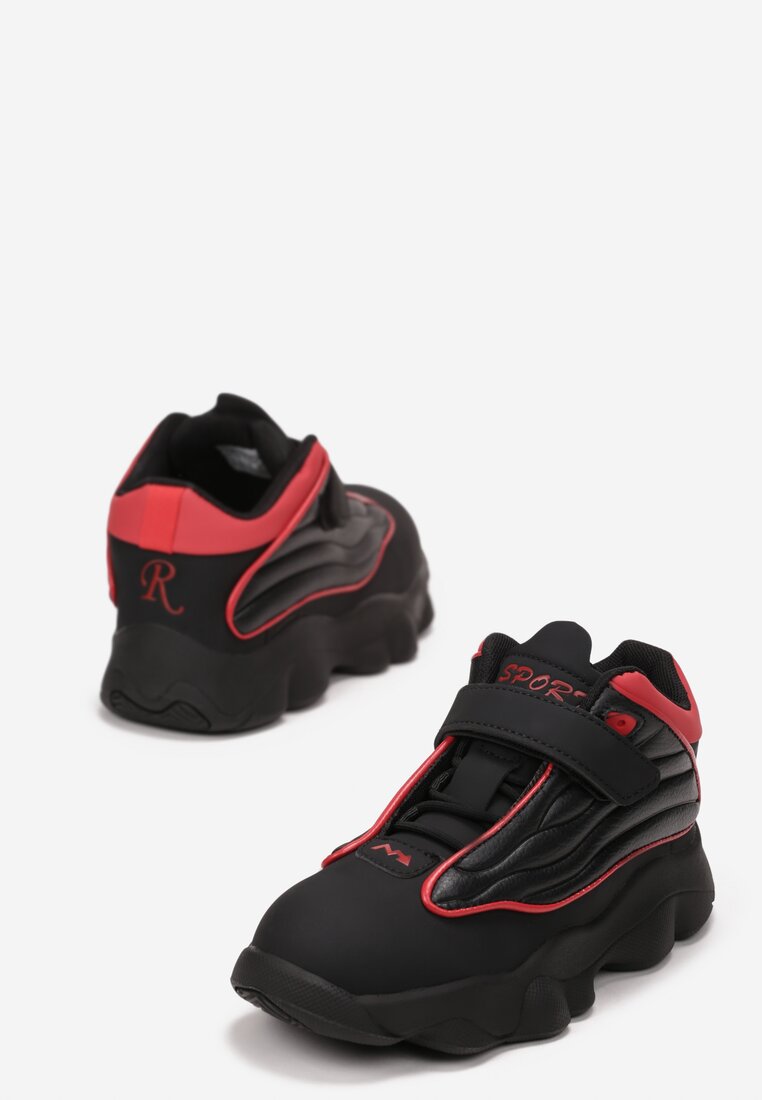 Czarno-Czerwone Buty Sportowe Atrydos