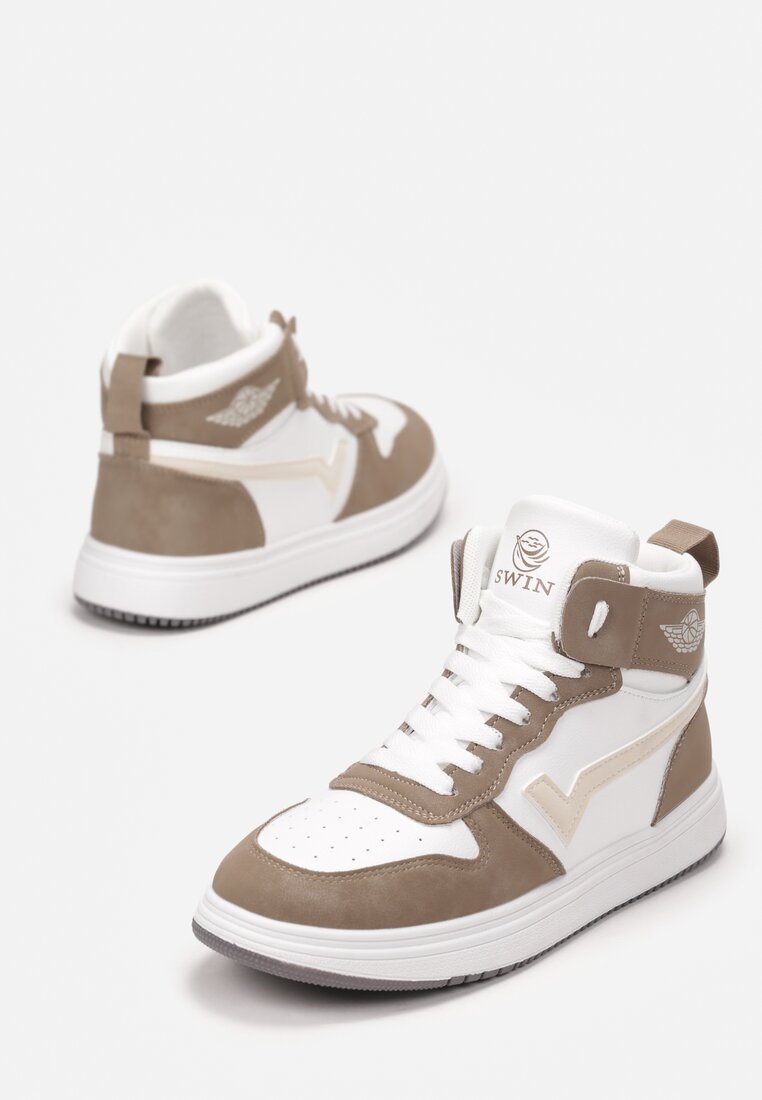 Biało-Beżowe Sneakersy Zoido