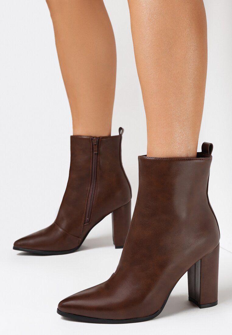 Brązowe Botki Aerotis