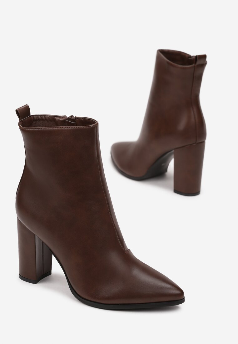 Brązowe Botki Aerotis
