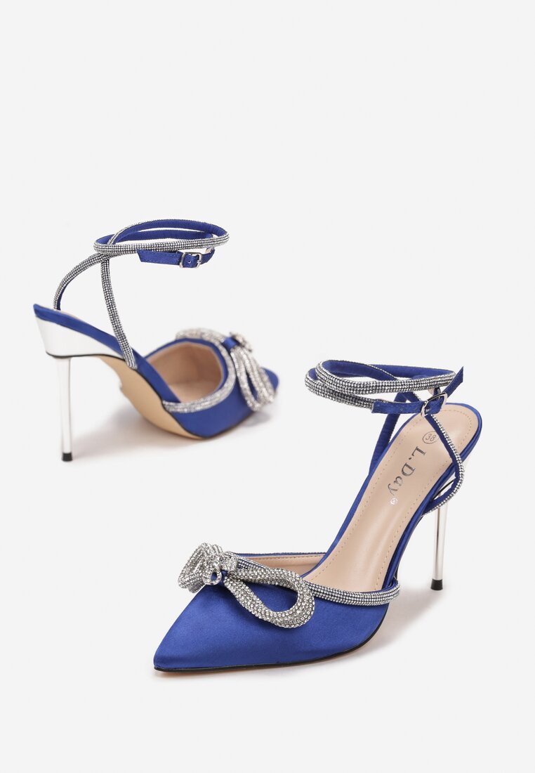 Niebieskie Sandały Silaeia