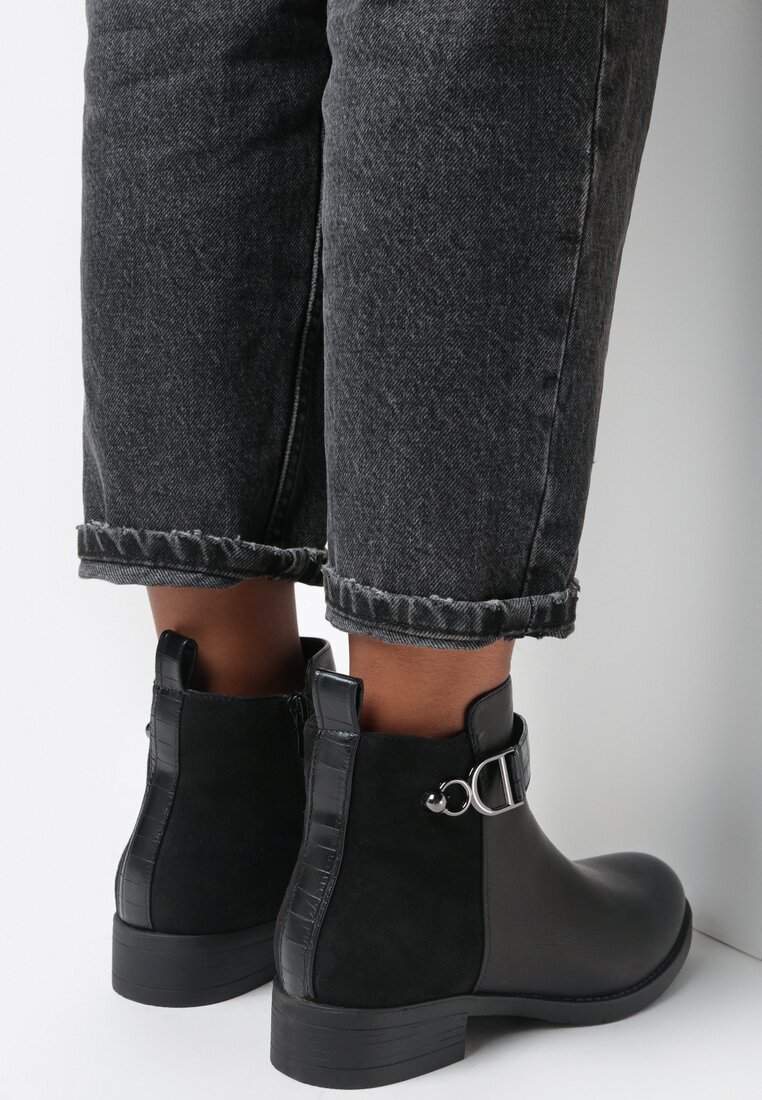 Czarne Botki Altenio