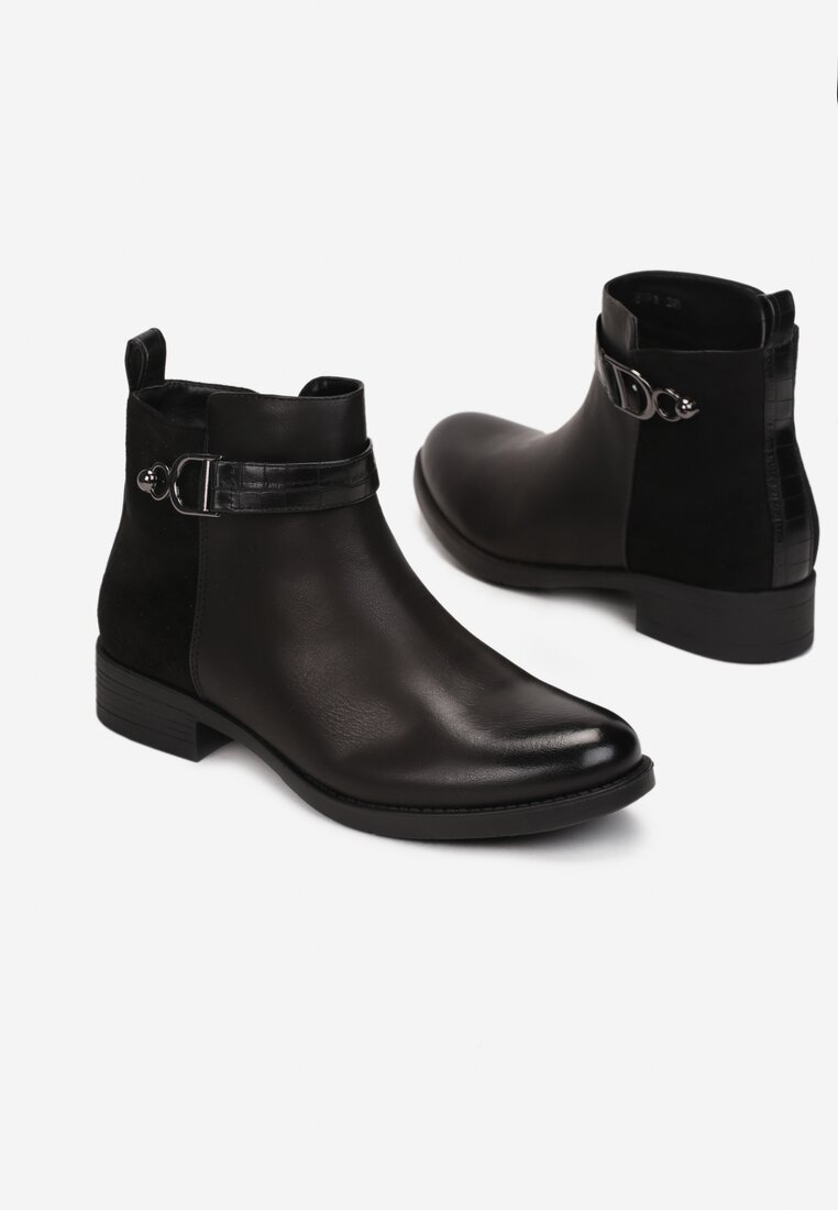 Czarne Botki Altenio
