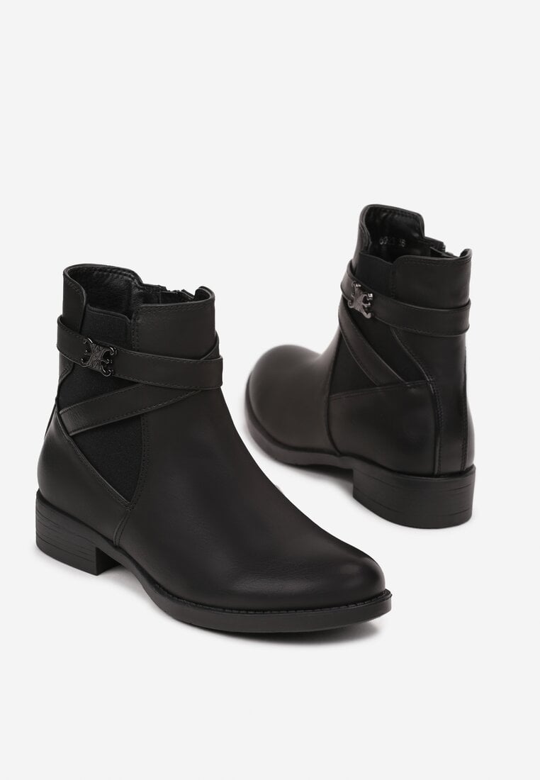 Czarne Botki Chrisanne