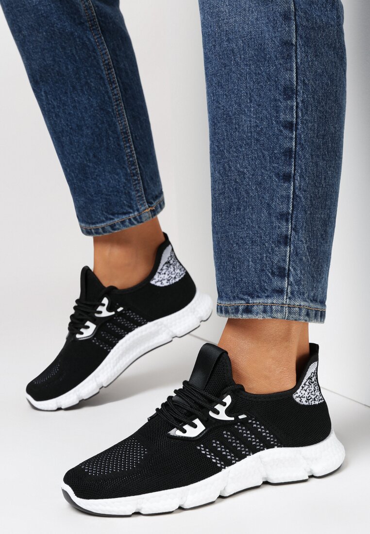 Czarne Buty Sportowe Milonia