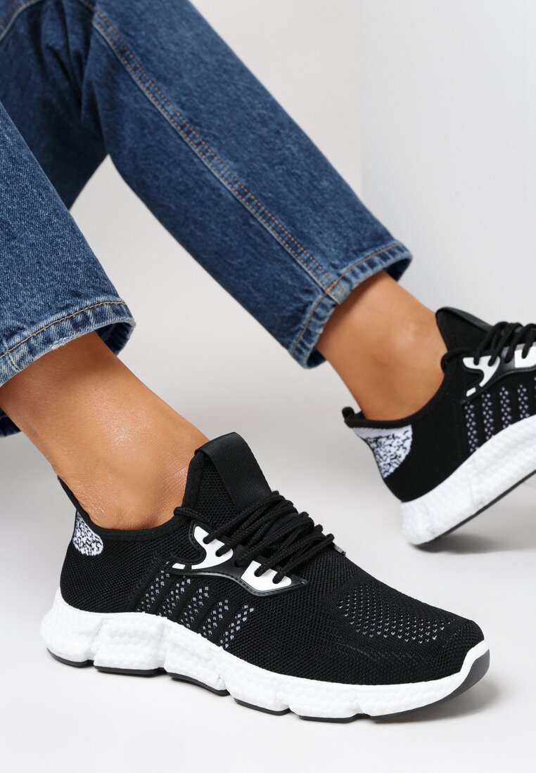Czarne Buty Sportowe Milonia