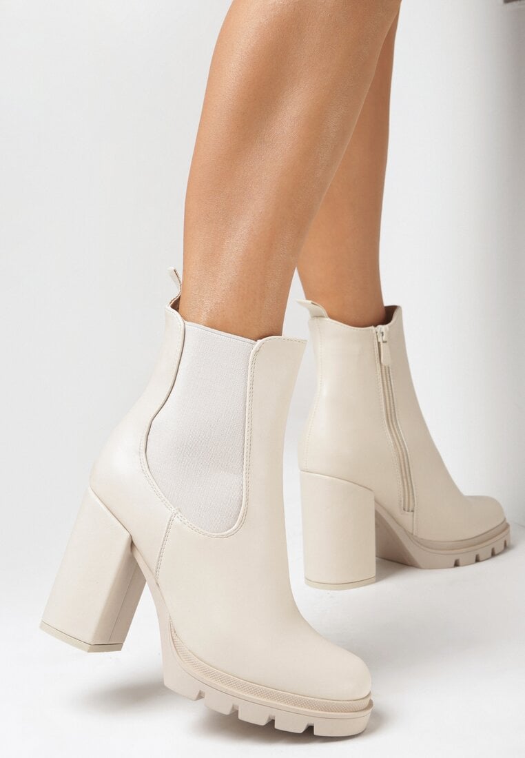 Beżowe Botki Jessice