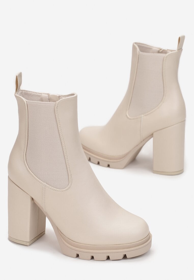 Beżowe Botki Jessice
