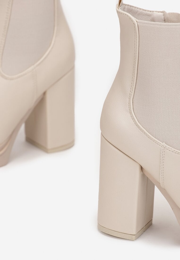 Beżowe Botki Jessice