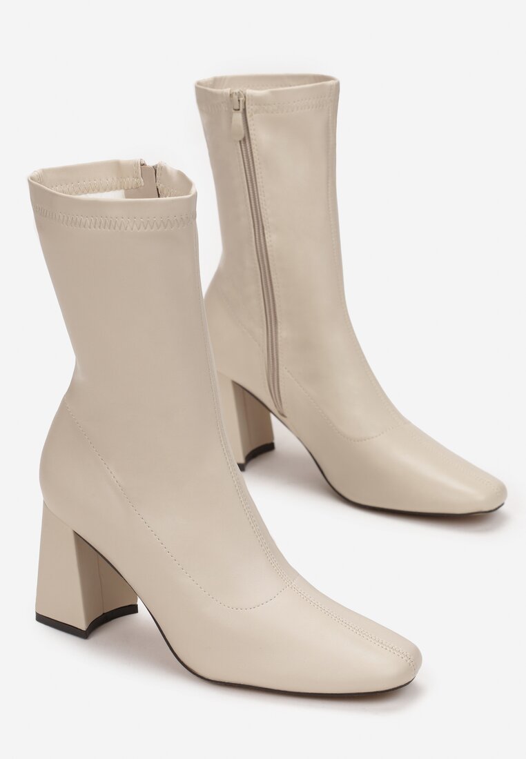 Beżowe Botki Stellen