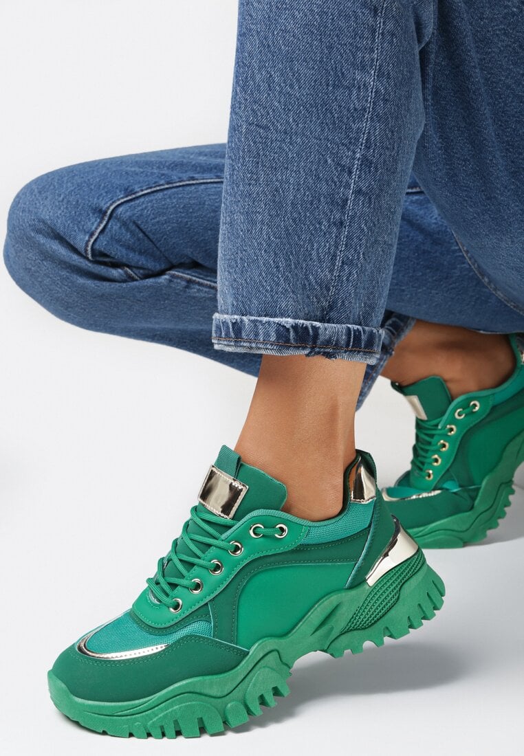 Zielone Sneakersy Achonia