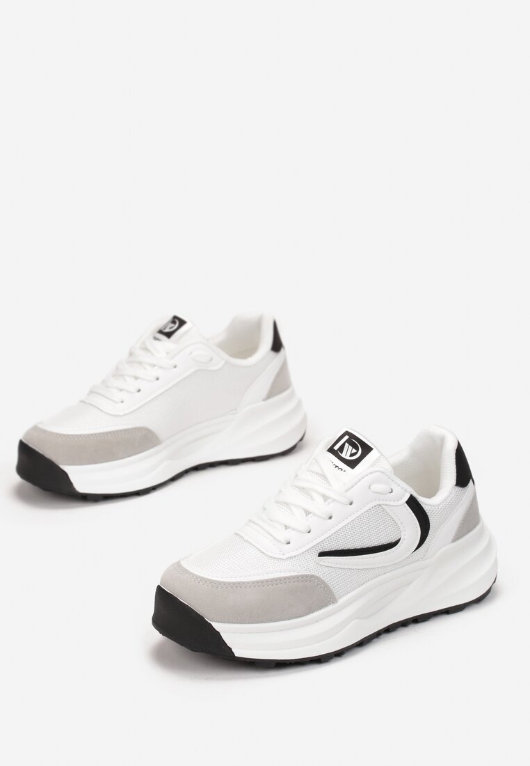 Biało-Czarne Sneakersy Devane