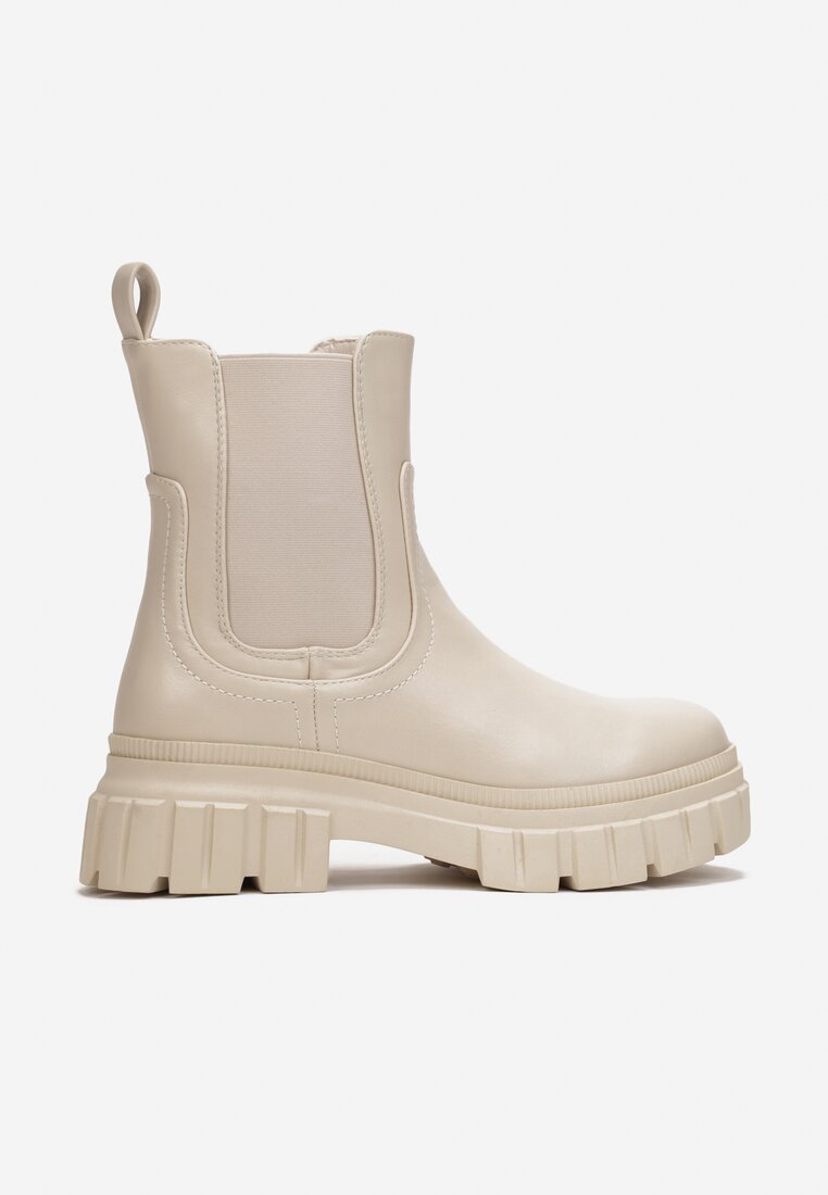 Beżowe Botki Ivenky