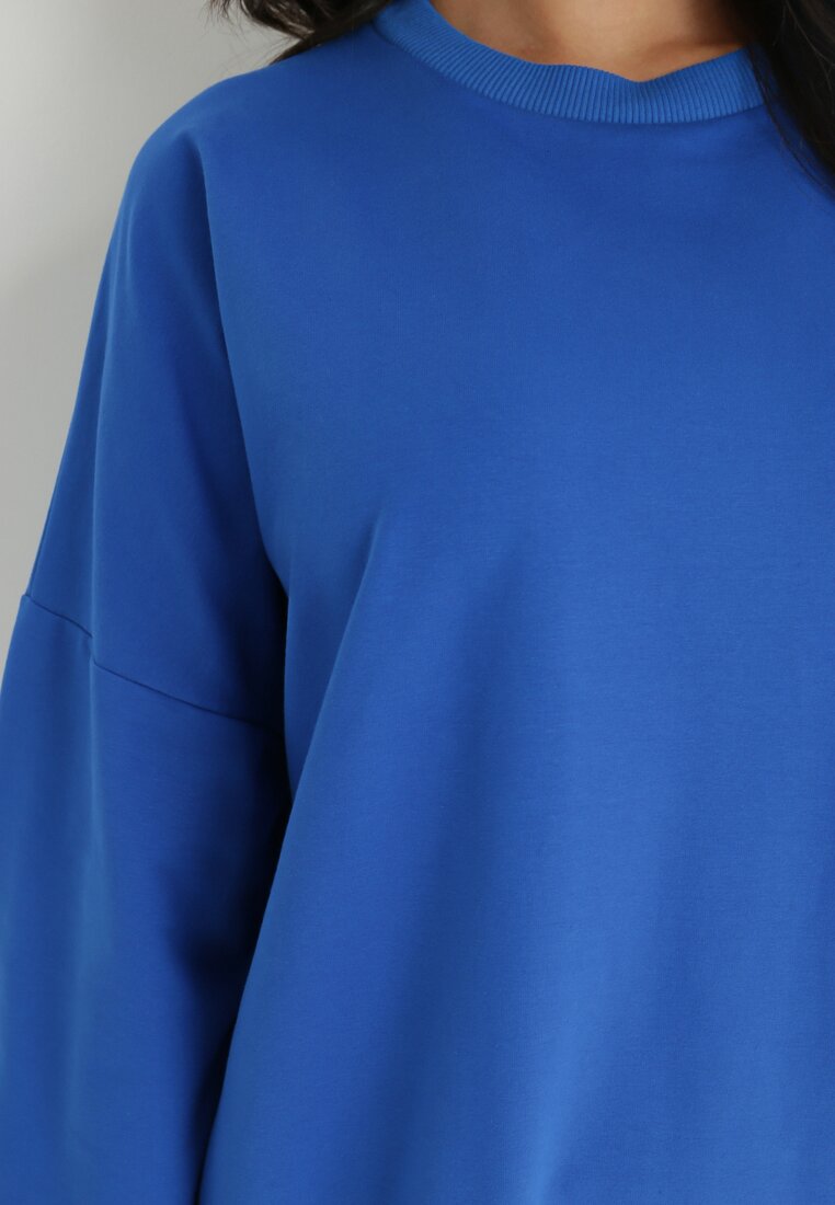 Niebieska Bluza Oversize Penae