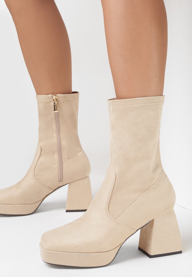Beżowe Botki Stonilae