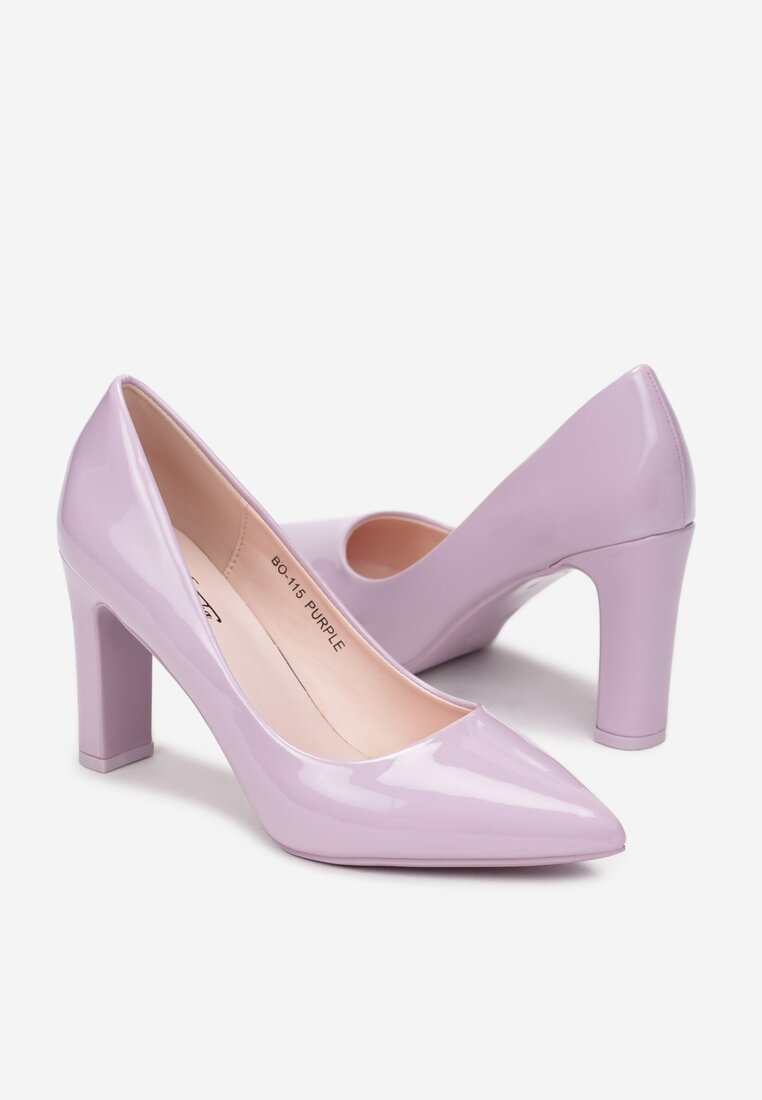 Pantofi cu toc Mov