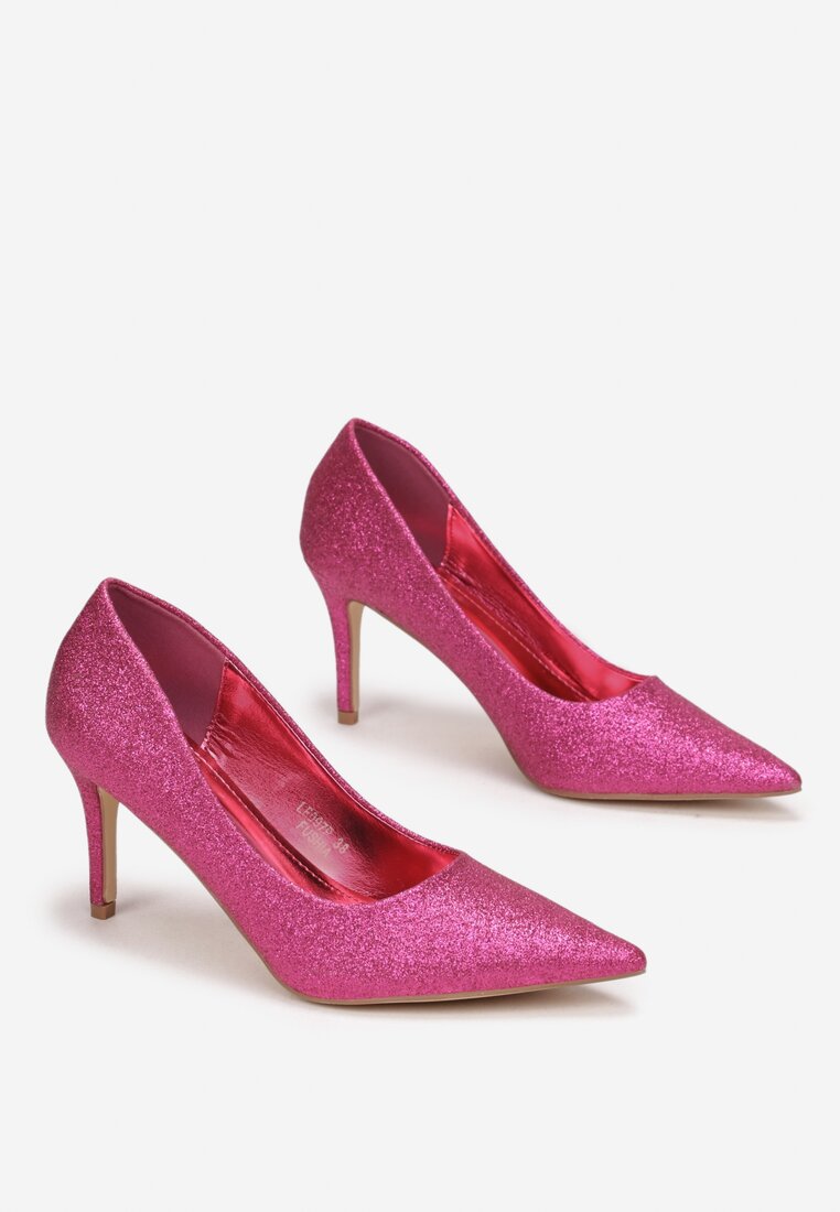 Pantofi cu toc Fucsia