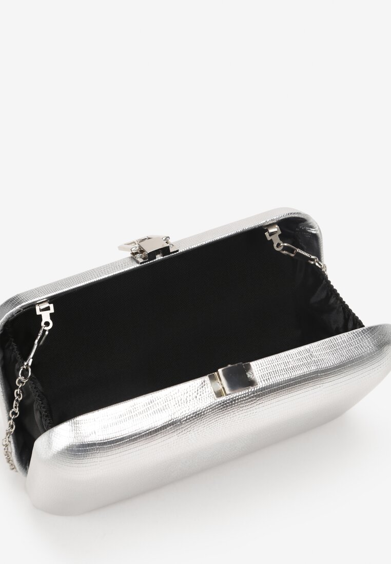 Srebrna Torebka Kopertówka z Łańcuszkiem Zemira