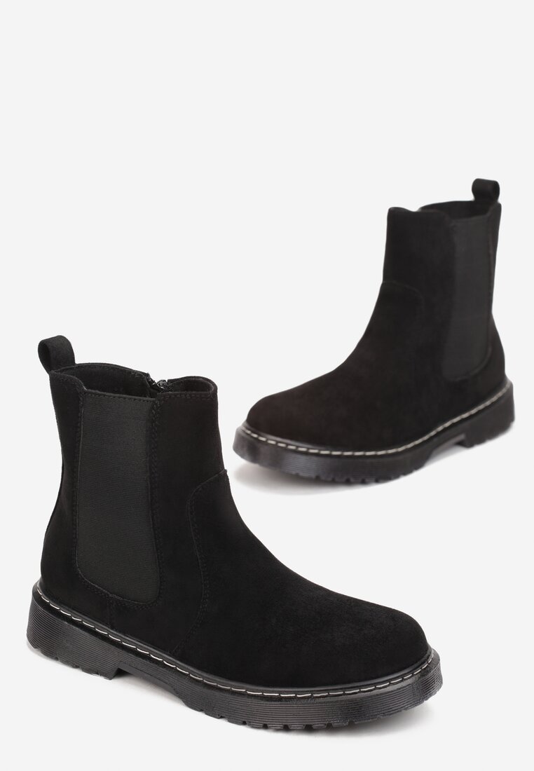 Czarne Botki Sztyblety Egdozi