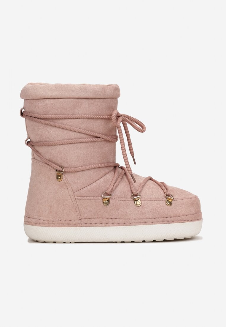 Różowe Śniegowce Ocieplane Zelne