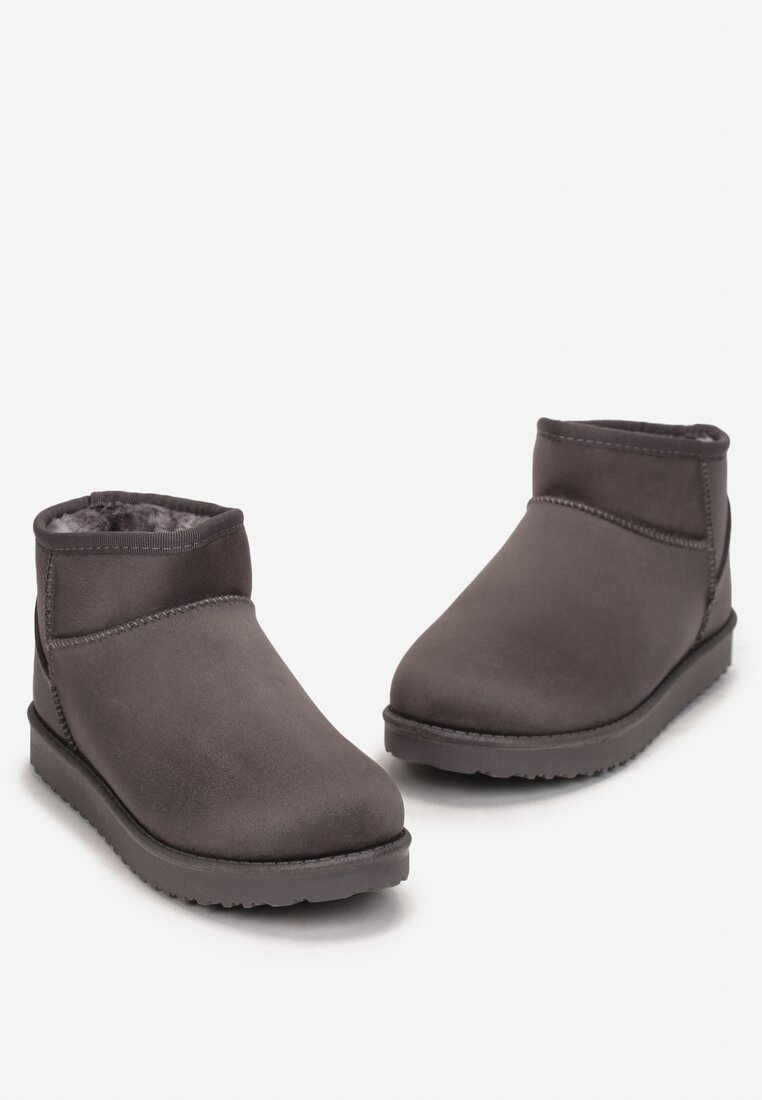 Szare Śniegowce Krótkie z Ekozamszu Nanga