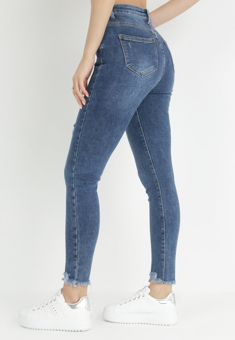Niebieskie Jeansy Skinny Kadi