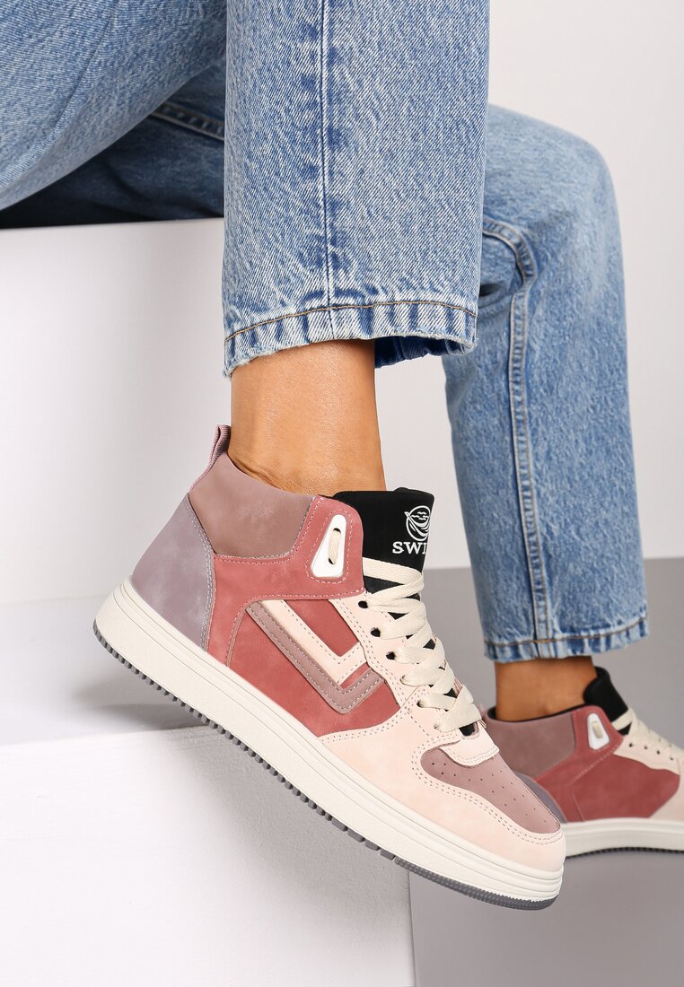 Różowe Sneakersy Alcothee