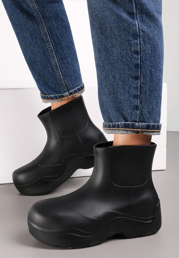 Czarne Kalosze Gumowe Jenifry