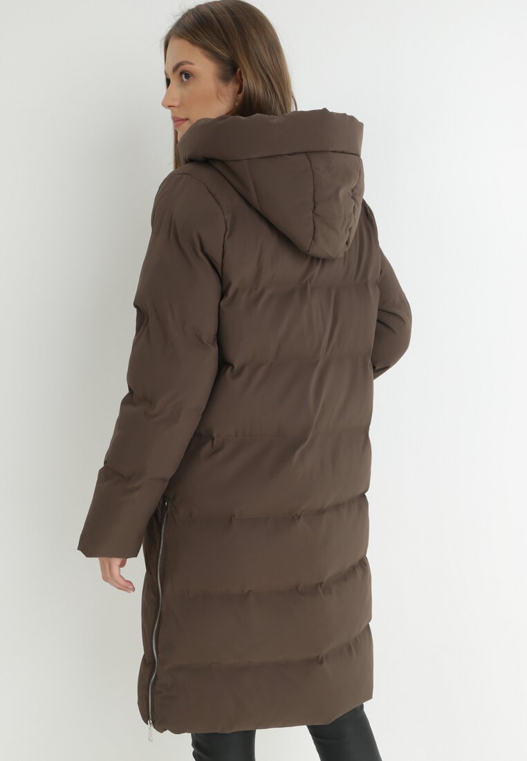 Brązowa Kurtka Pikowana Onnwuen