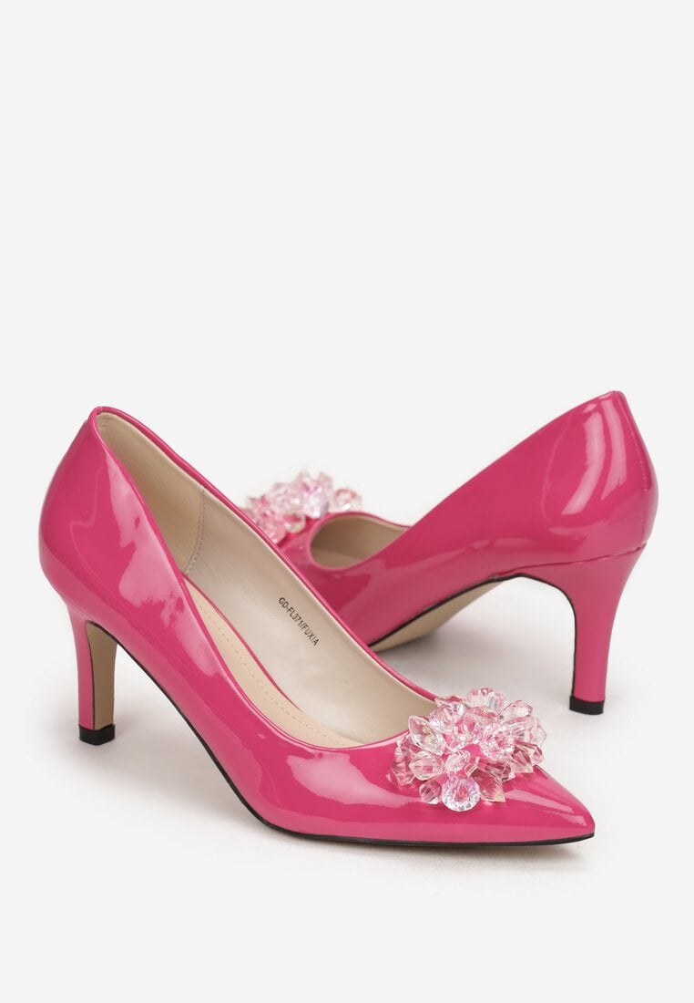 Pantofi cu toc Fucsia