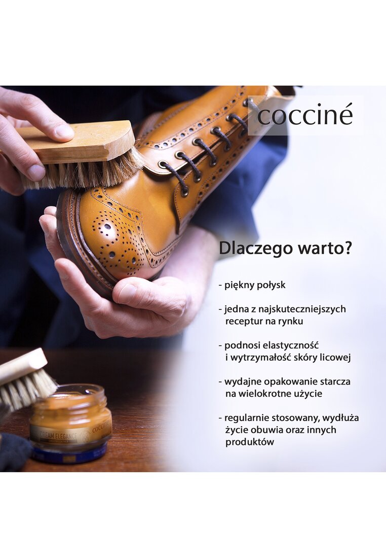 Biały Krem Pielęgnująco-Nabłyszczający do Obuwia Skórzanego z Gąbeczką 50 ml