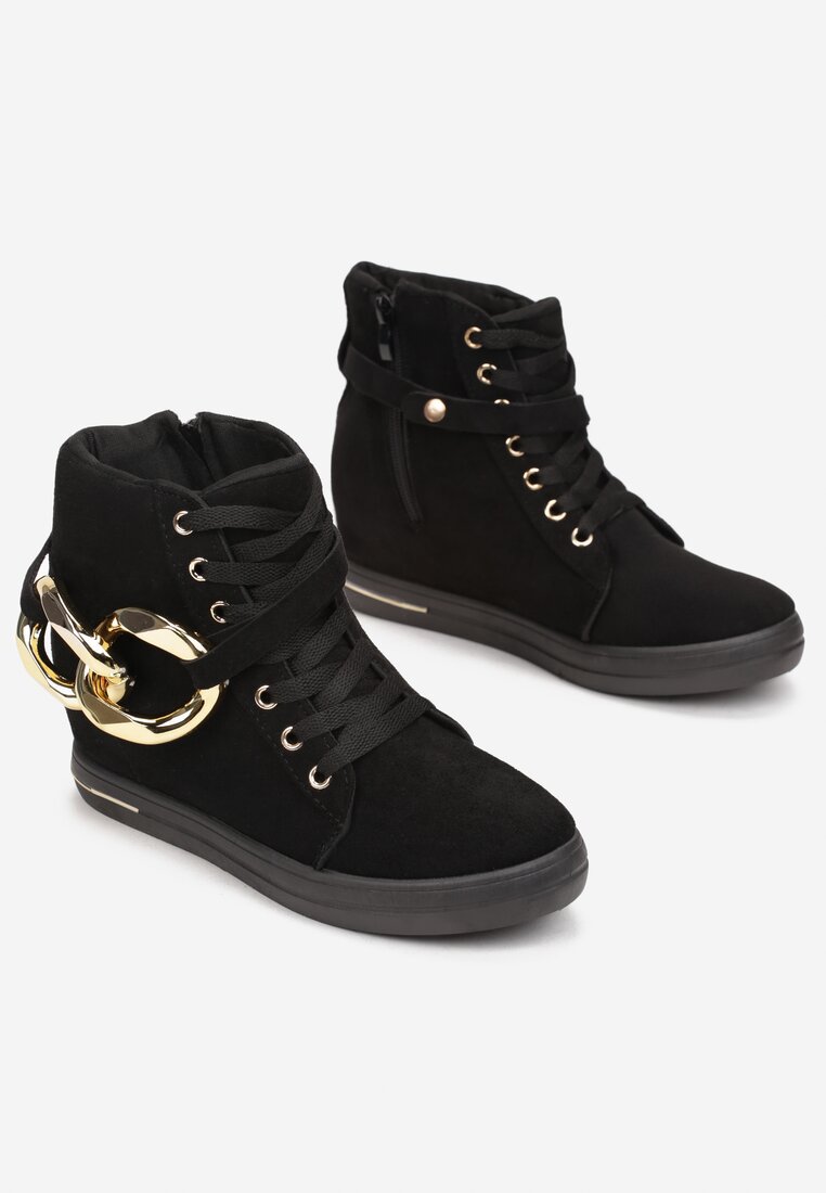 Botine Negru cu argintiu