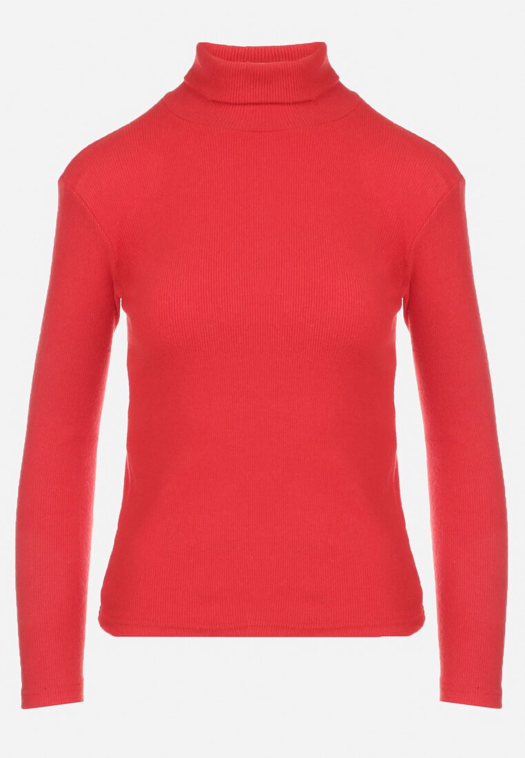 Czerwony Golf z Gładkiej Dzianiny Votilia