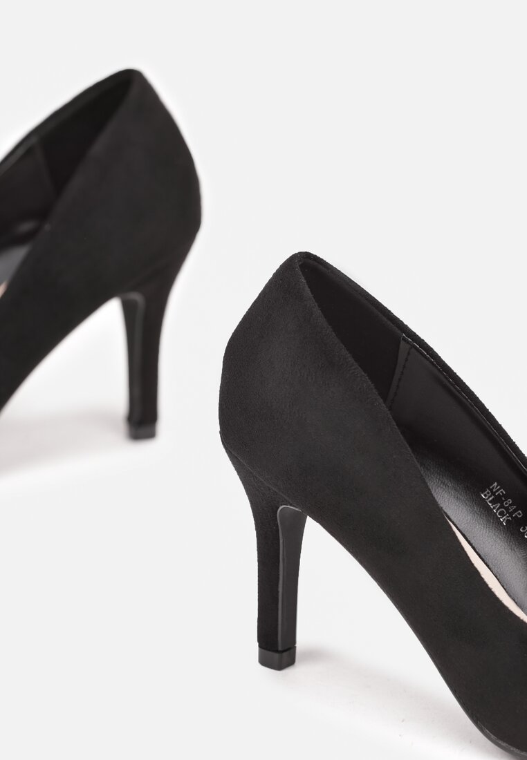 Czarne Czółenka ze Szpiczastym Noskiem Atiyuca