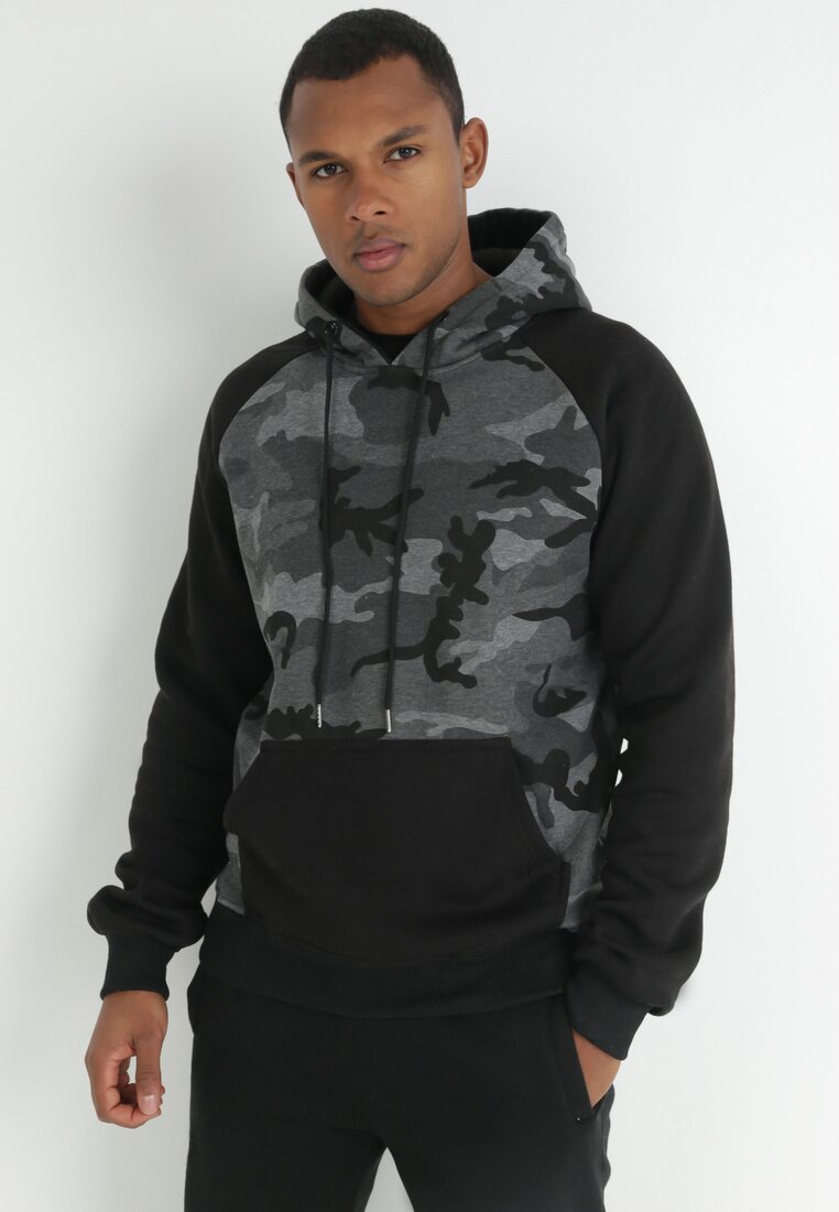 Ciemnoszara Bluza Moro z Kapturem Briallen