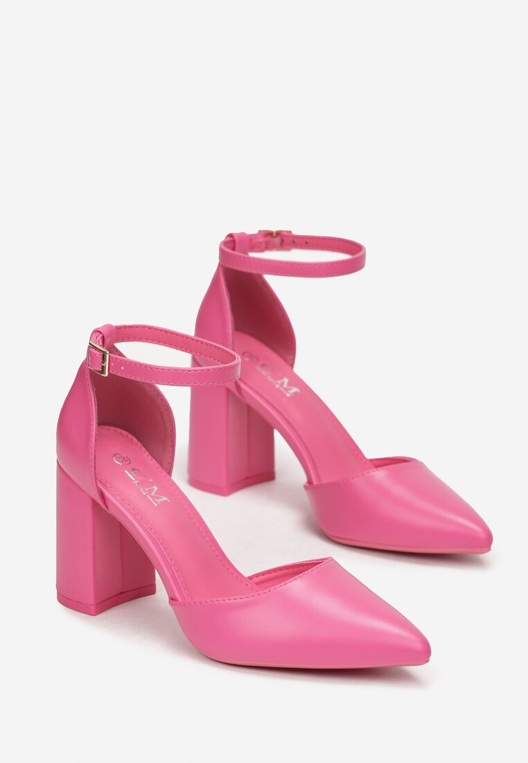 Pantofi cu toc Fucsia