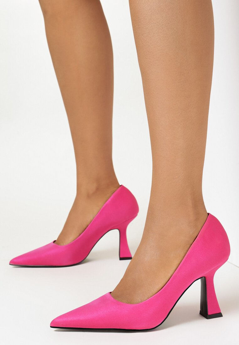 Pantofi cu toc Fucsia