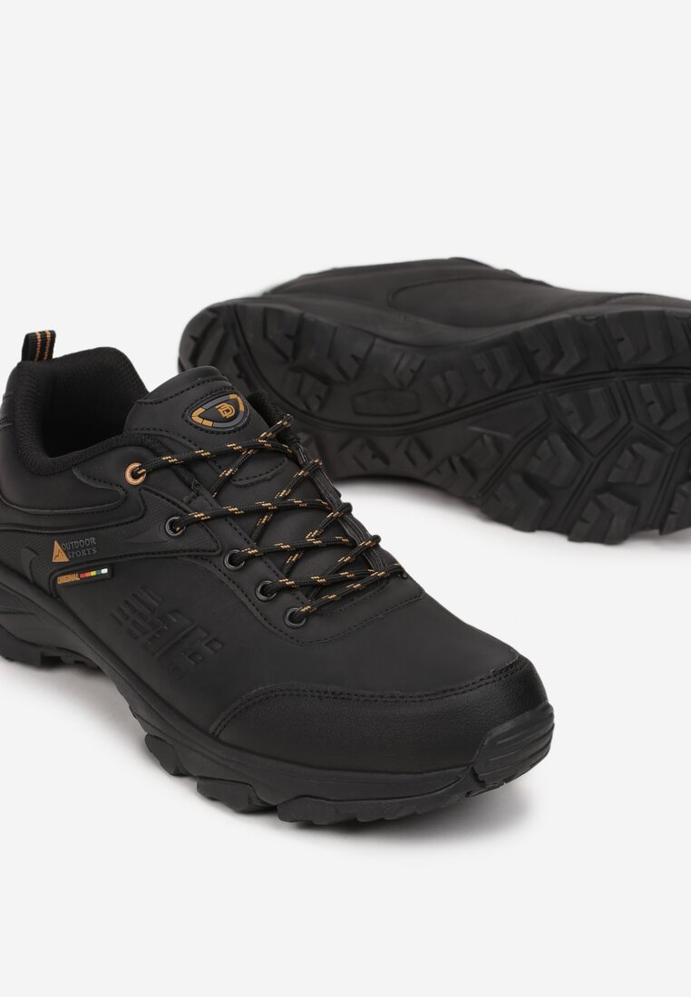 Czarne Buty Trekkingowe Sznurowane Honnorat