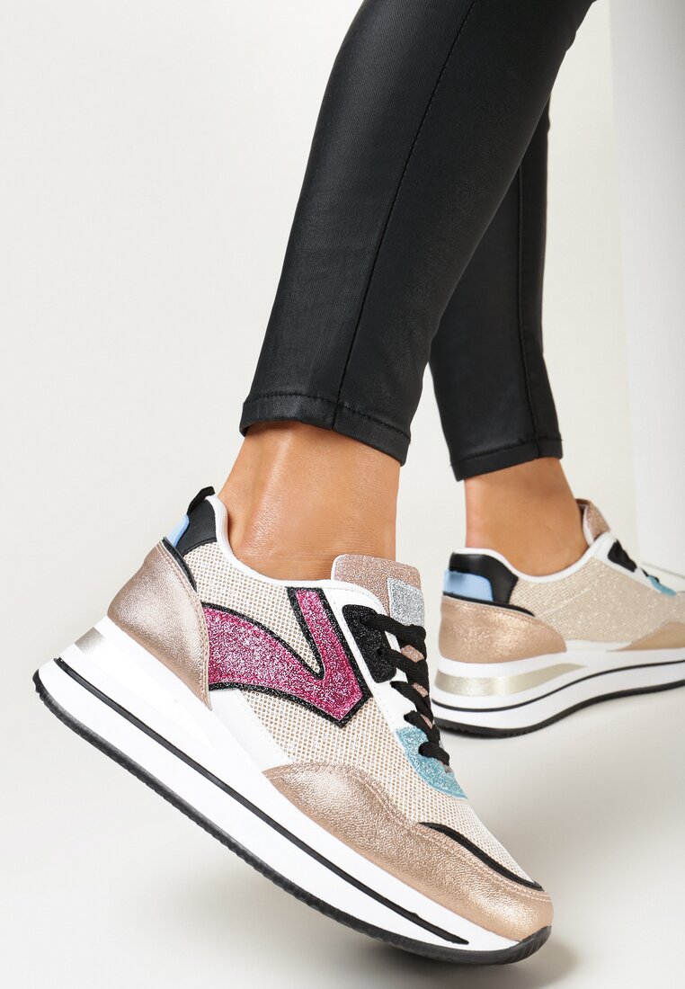 Sneakers Culoarea șampaniei